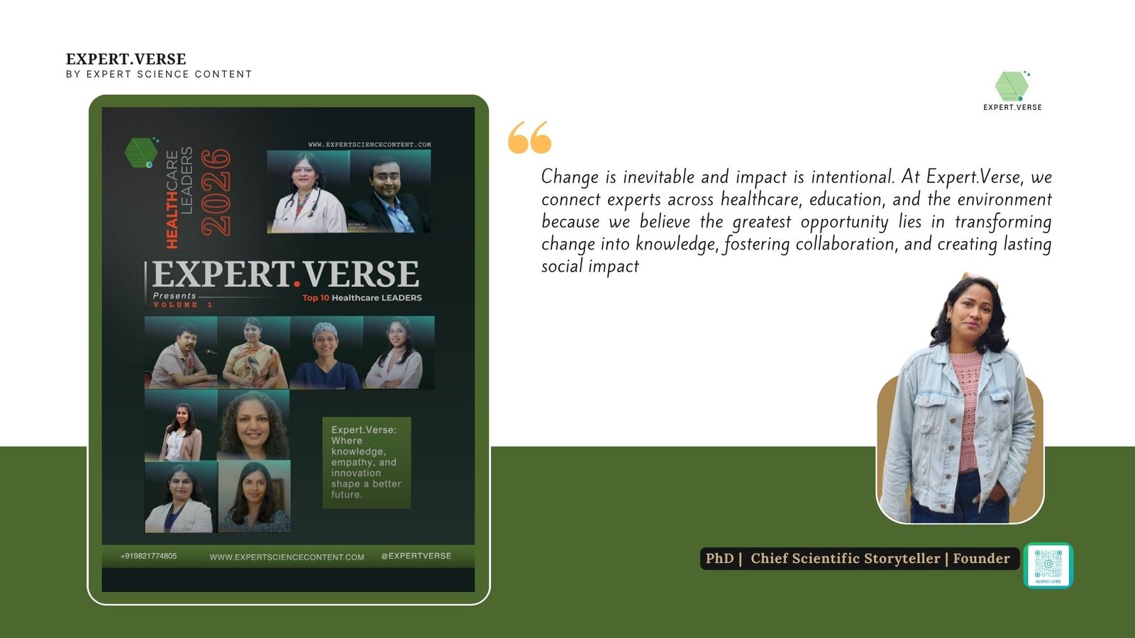 Dr. Anindita Talukdar, Expert.verse, Healthcare