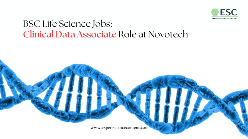  Life Science Jobs- Clinical Data Associate Role at Novotech