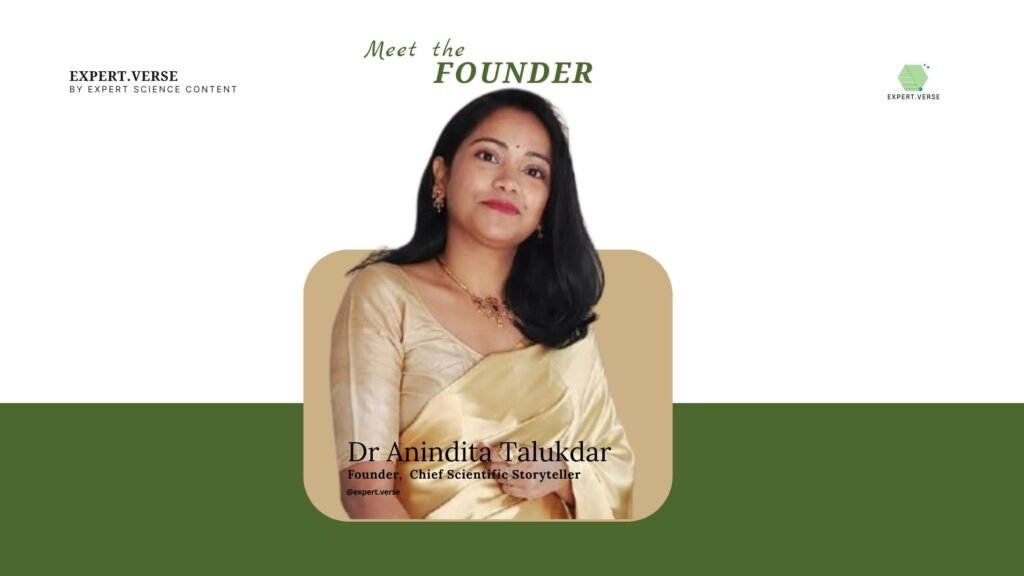 Dr. Anindita Talukdar, Expert.verse